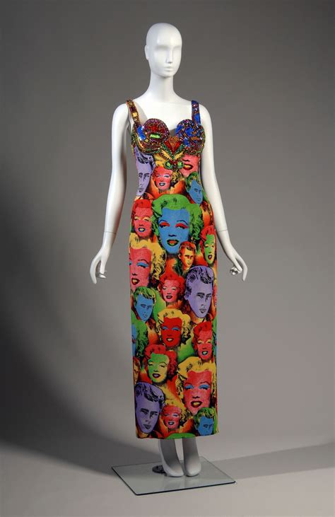 versace abiti warhol|versace warhol dress.